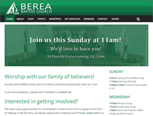 Tablet Screenshot of berea-baptist.org